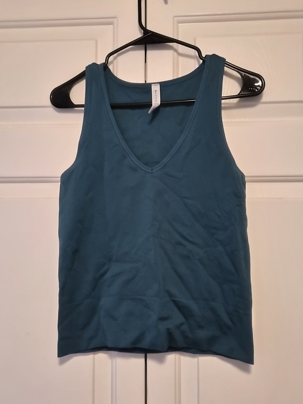 Athleta Teal V-Neck Tank Top
